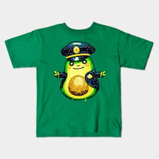 Retro avocado policeman Kids T-Shirt